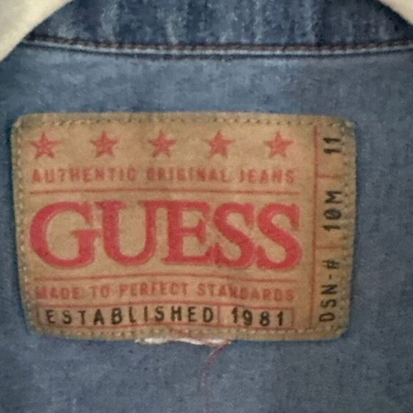 Vintage GUESS r90s jean jacket M - Picture 2 of 5